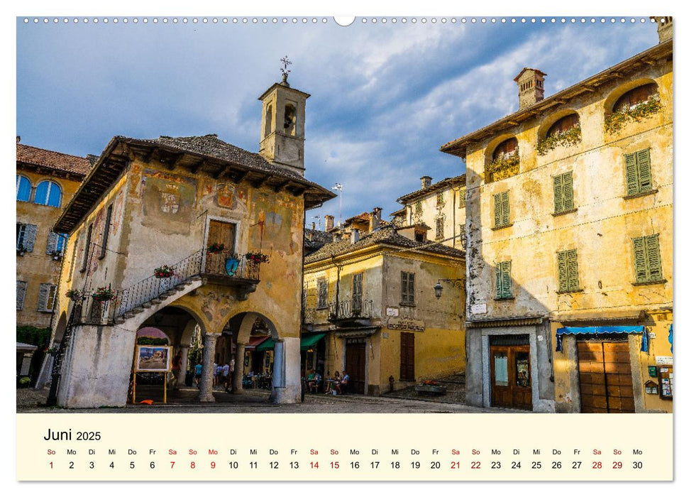 Ortasee - Perle des Piemont (CALVENDO Premium Wandkalender 2025)