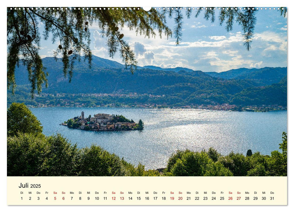 Ortasee - Perle des Piemont (CALVENDO Premium Wandkalender 2025)