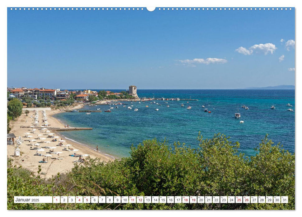 Chalkidiki - Urlaubsparadies in Nordgriechenland (CALVENDO Premium Wandkalender 2025)