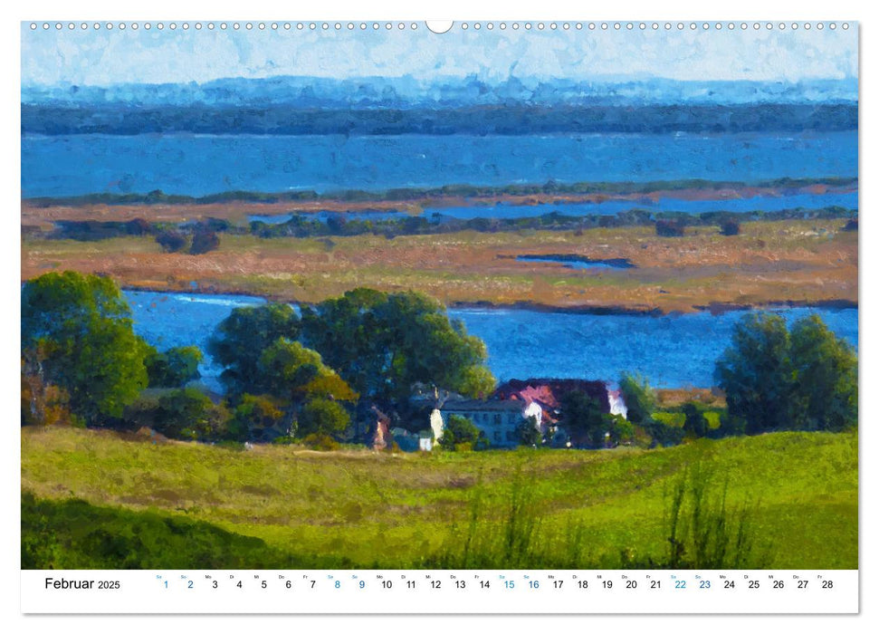 Hiddensee - Malerische Insel der Ostsee (CALVENDO Premium Wandkalender 2025)