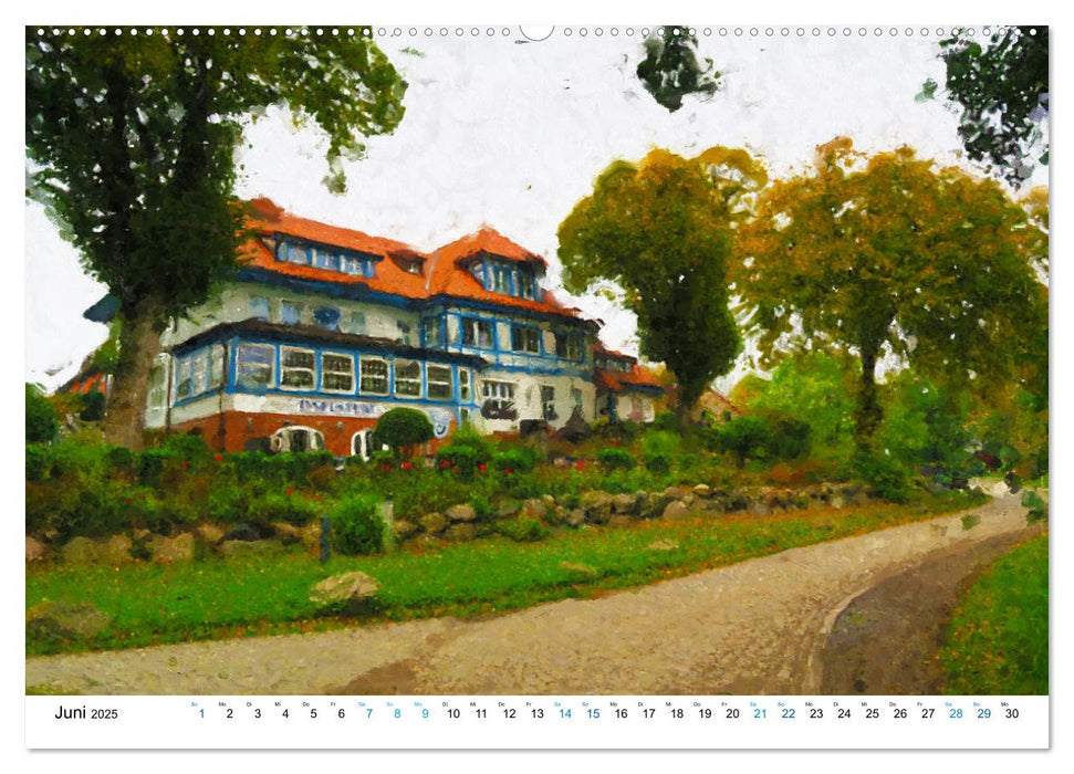 Hiddensee - Malerische Insel der Ostsee (CALVENDO Premium Wandkalender 2025)