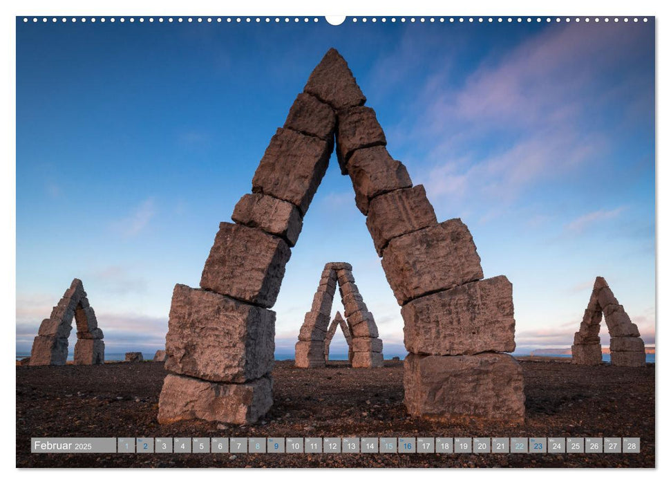 Island -Eine Reise durch Island- (CALVENDO Wandkalender 2025)