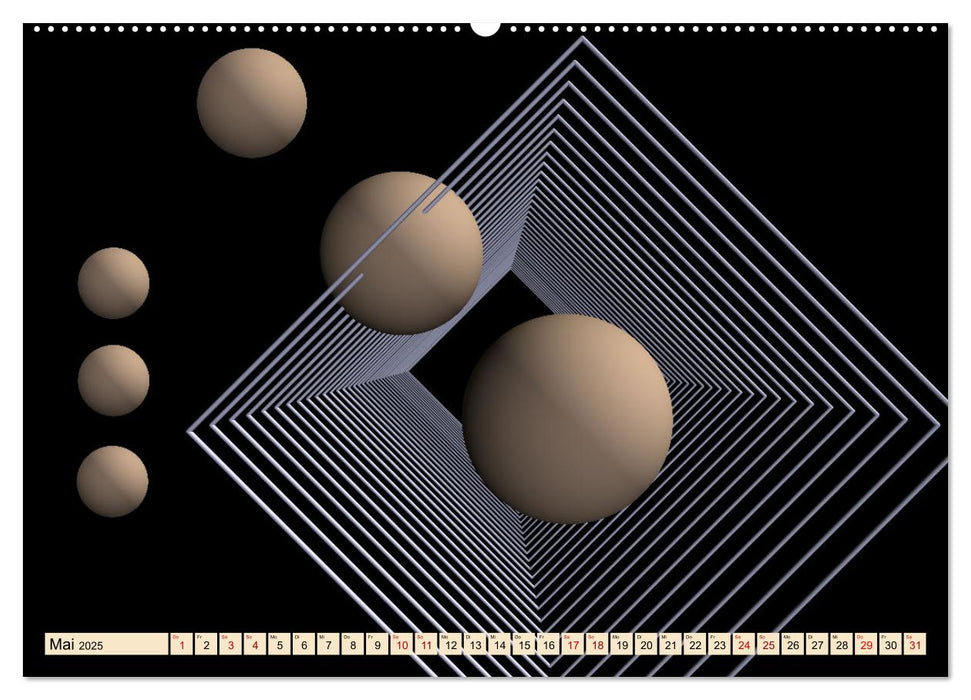 VARIATIONEN in BEIGE (CALVENDO Wandkalender 2025)