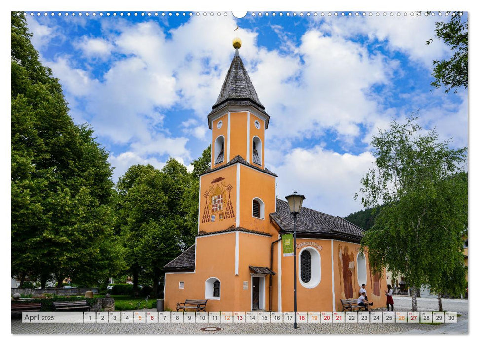 Urlaub in Oberbayern - Garmisch-Partenkirchen und die Zugspitze (CALVENDO Wandkalender 2025)