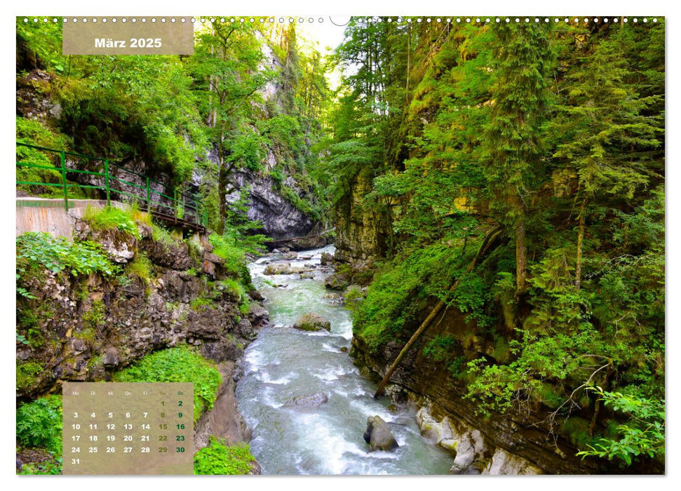 Erlebe mit mir die Breitachklamm (CALVENDO Premium Wandkalender 2025)