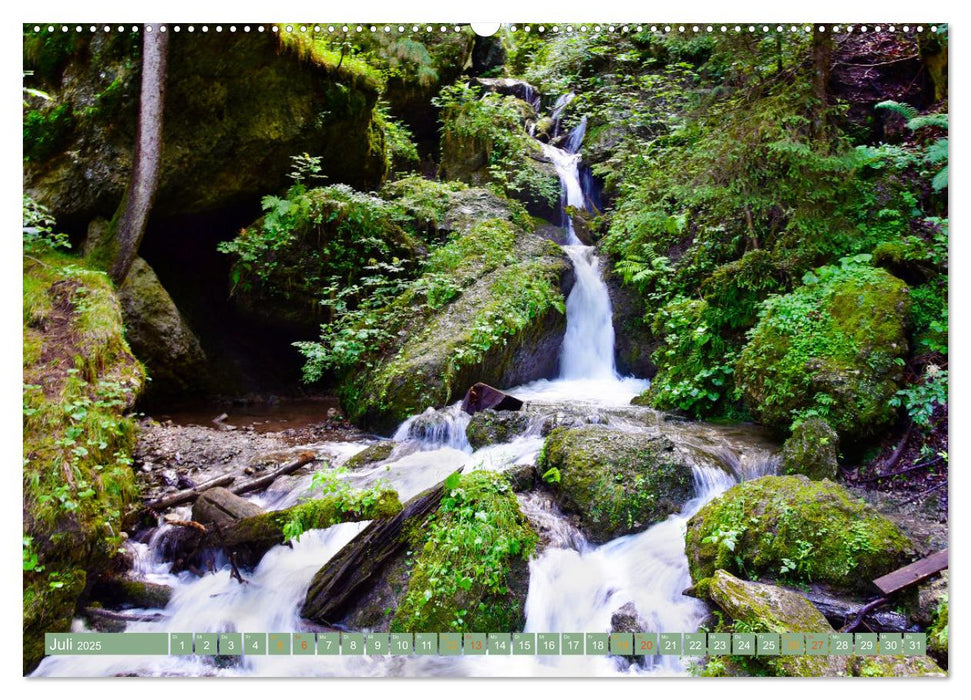 Erlebe mit mir die Hinanger Wasserfälle (CALVENDO Premium Wandkalender 2025)