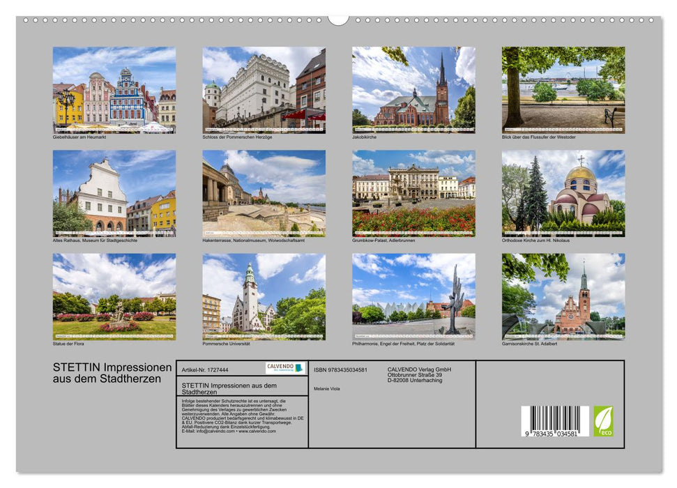 STETTIN Impressionen aus dem Stadtherzen (CALVENDO Premium Wandkalender 2025)