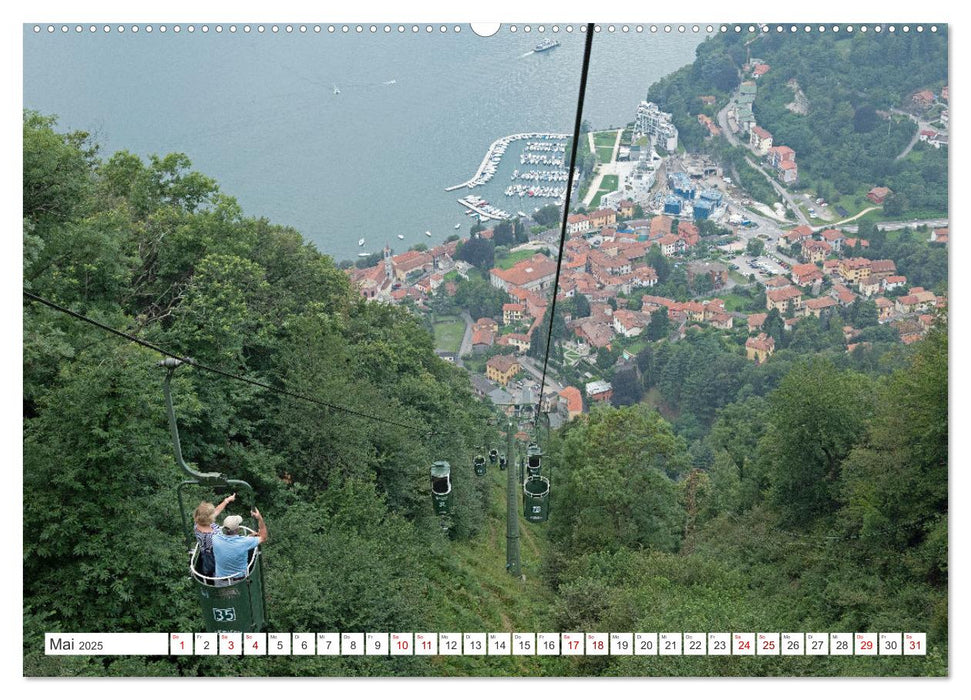 Lago Maggiore - Mediterranes Flair umgeben von Bergen (CALVENDO Premium Wandkalender 2025)