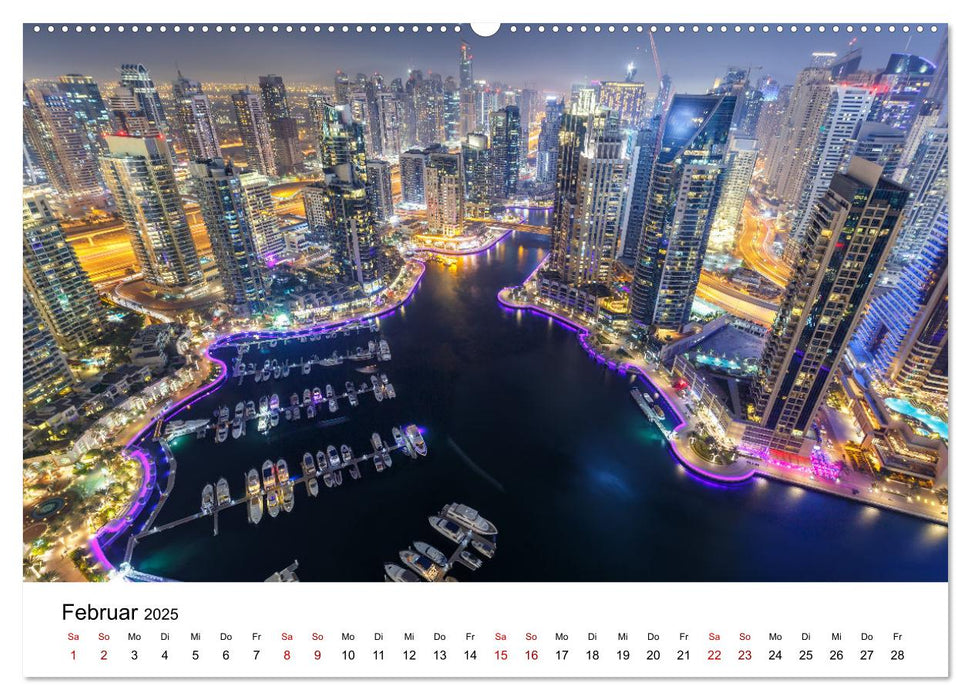 Weltstadt Dubai (CALVENDO Premium Wandkalender 2025)