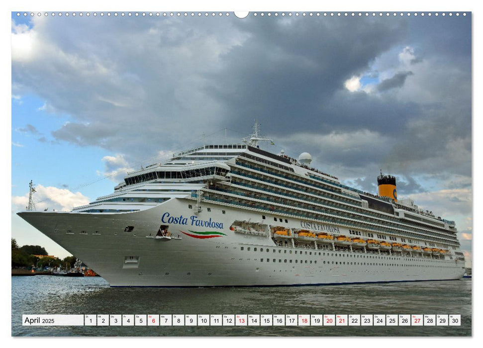 KREUZLINER im Ostseebad Warnemünde (CALVENDO Wandkalender 2025)