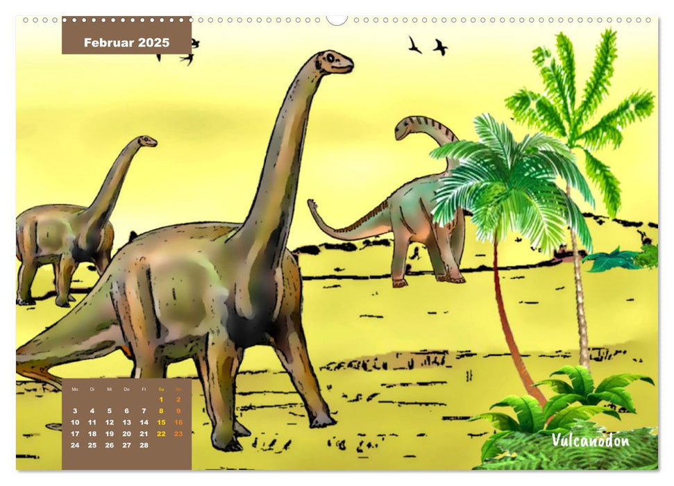 Die Welt der Dinos (CALVENDO Premium Wandkalender 2025)