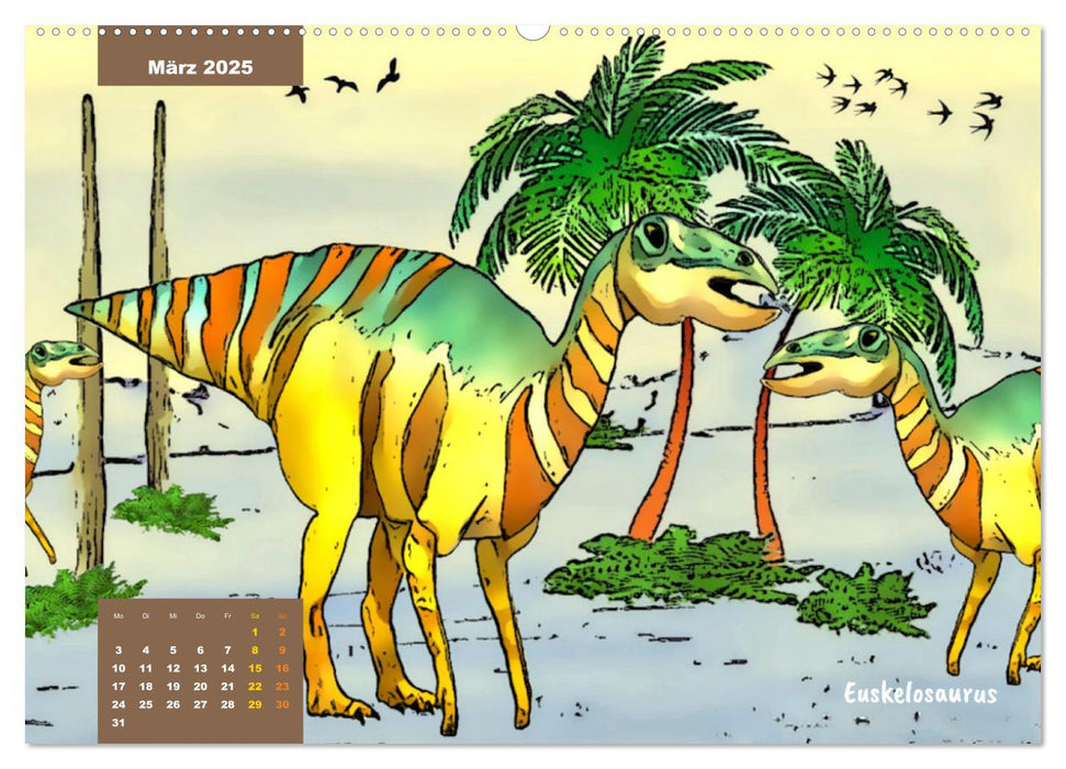 Die Welt der Dinos (CALVENDO Premium Wandkalender 2025)