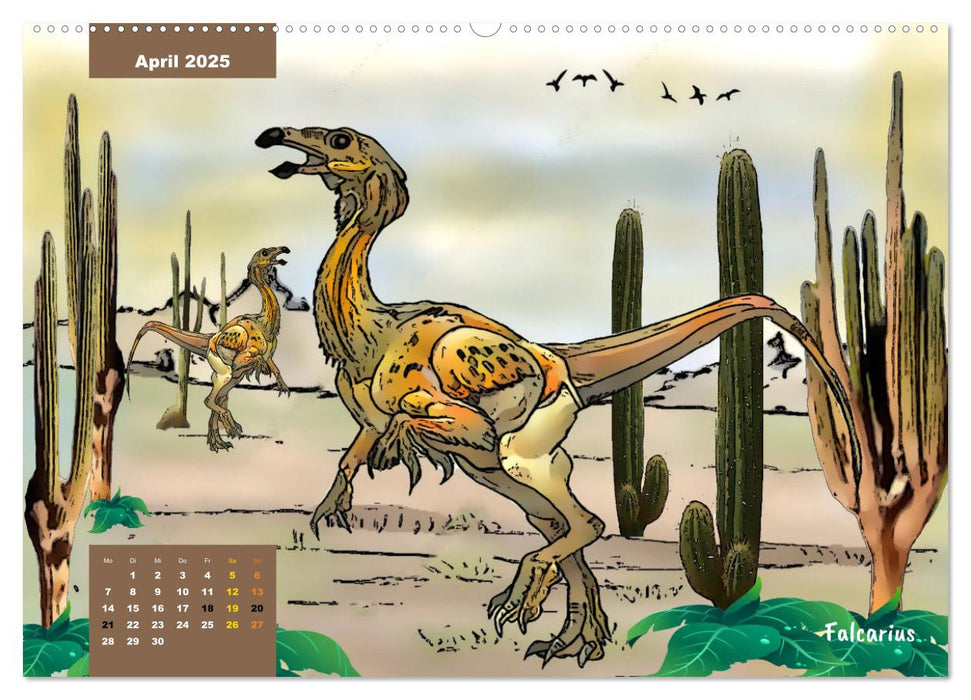 Die Welt der Dinos (CALVENDO Premium Wandkalender 2025)