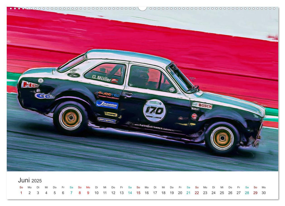 Kultautos - Capri und Escort (CALVENDO Premium Wandkalender 2025)