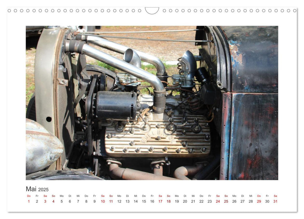 Ford Flathead V8 Motoren (CALVENDO Wandkalender 2025)