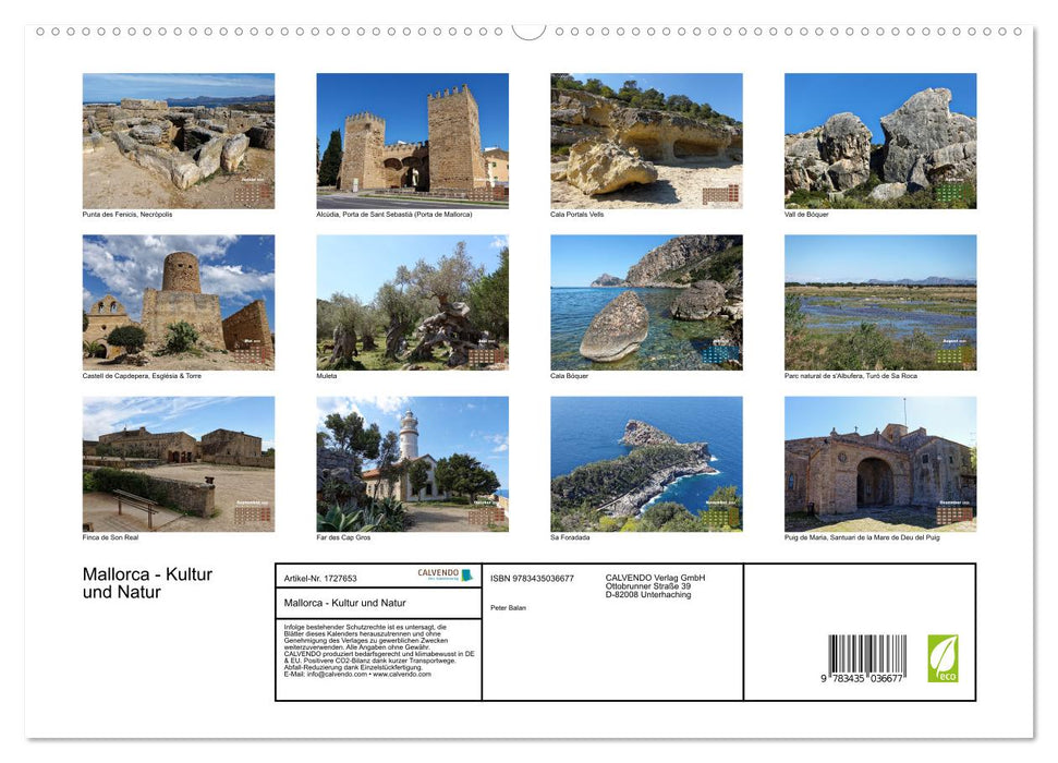 Mallorca - Kultur und Natur (CALVENDO Premium Wandkalender 2025)