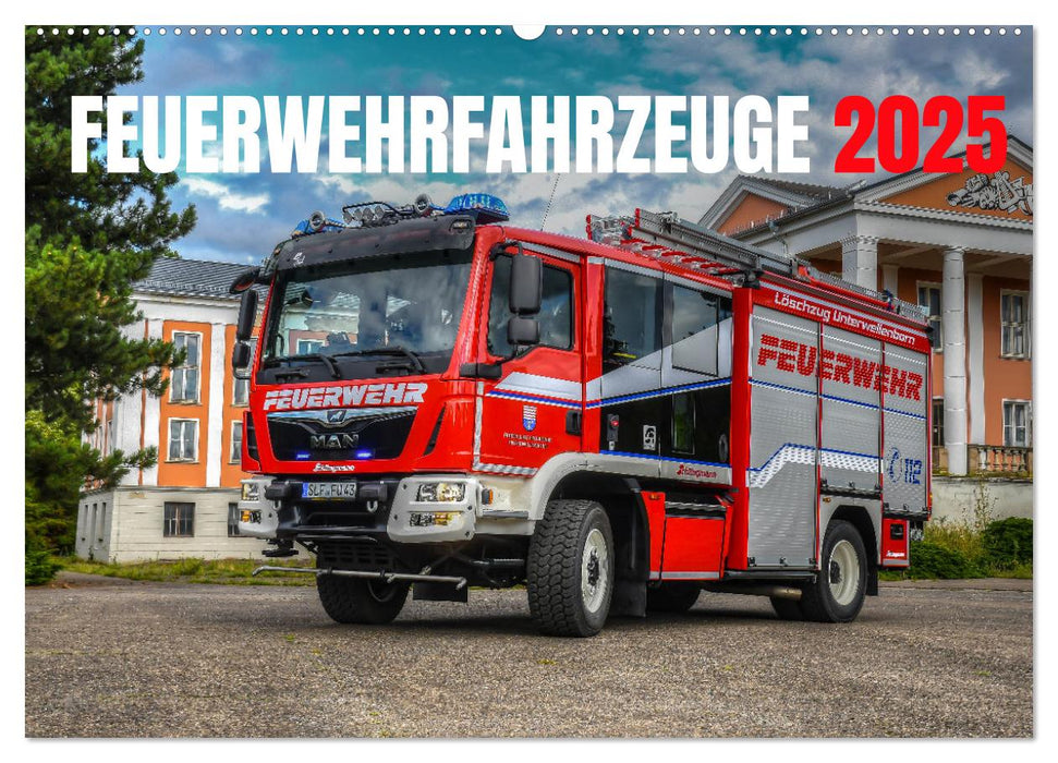 Feuerwehrfahrzeuge (CALVENDO Wandkalender 2025)