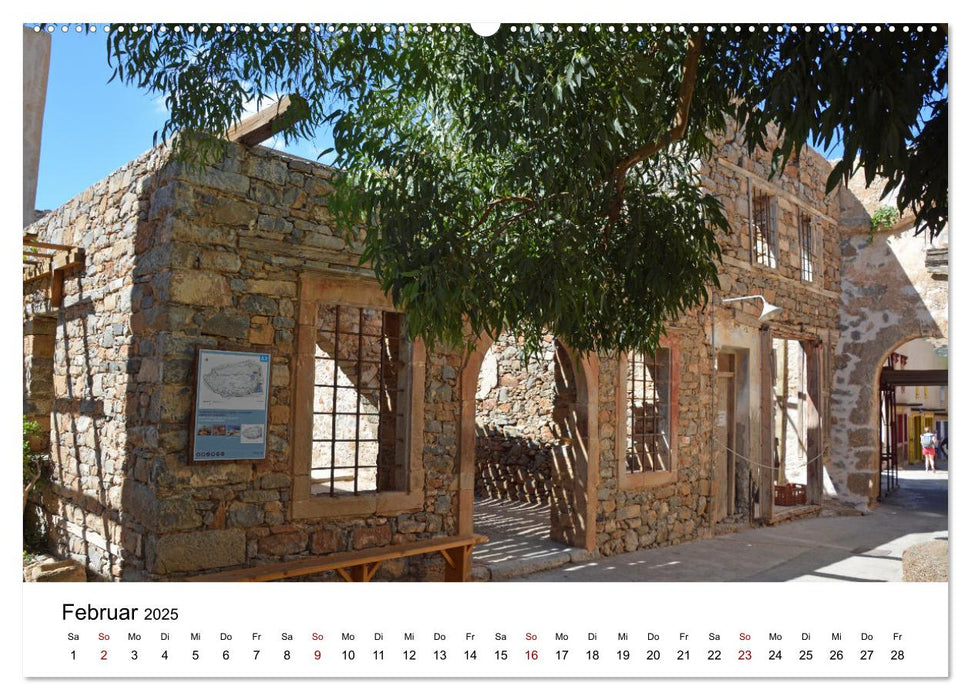 Spinalonga - Insel vor Kreta mit historischer Vergangenheit (CALVENDO Premium Wandkalender 2025)