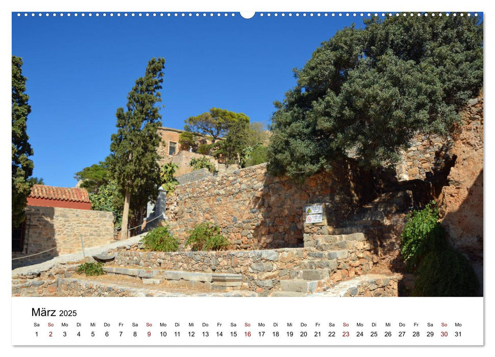 Spinalonga - Insel vor Kreta mit historischer Vergangenheit (CALVENDO Premium Wandkalender 2025)