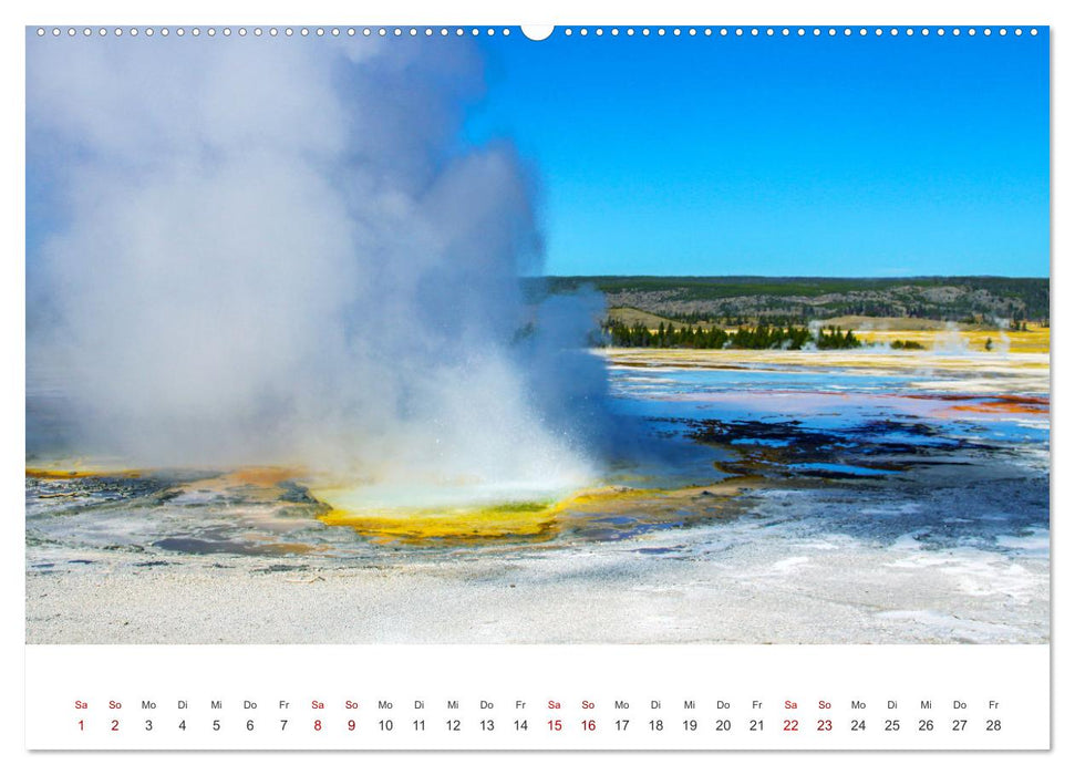 Im Farbenspiel des Yellowstone Natl. Park (CALVENDO Premium Wandkalender 2025)