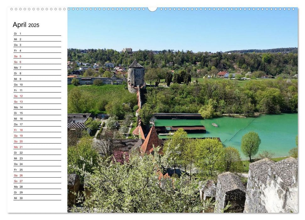 Burghausen und Salzachdurchbruch (CALVENDO Premium Wandkalender 2025)