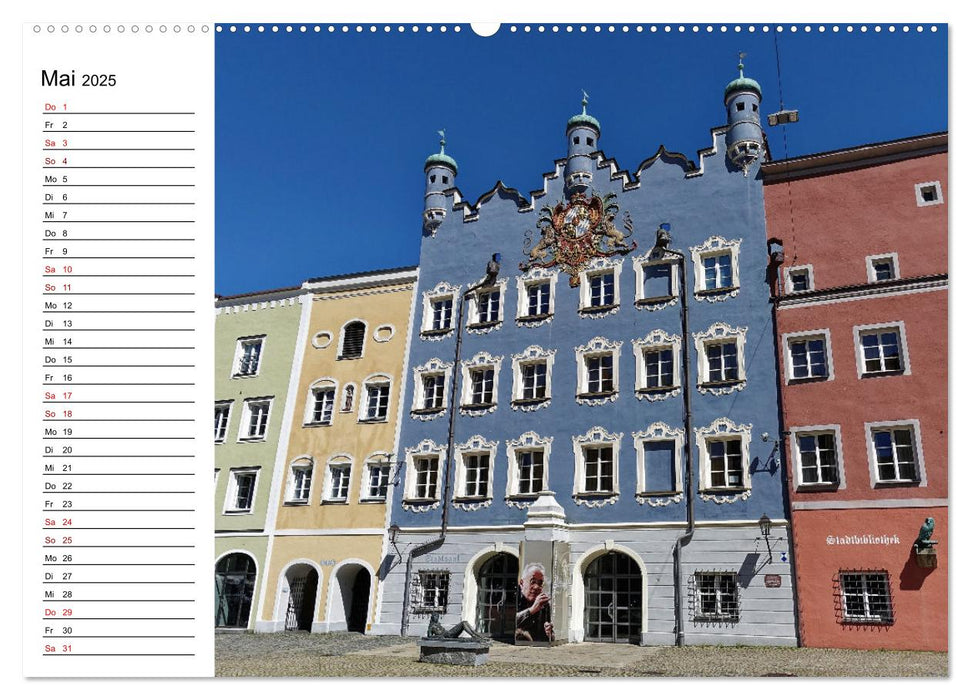 Burghausen und Salzachdurchbruch (CALVENDO Premium Wandkalender 2025)