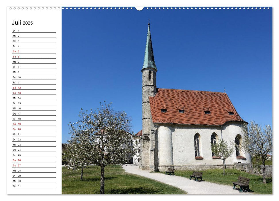 Burghausen und Salzachdurchbruch (CALVENDO Premium Wandkalender 2025)