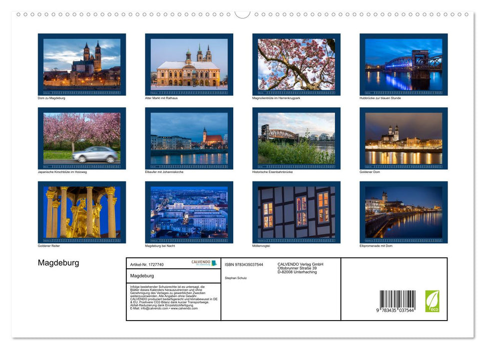 Magdeburg (CALVENDO Premium Wandkalender 2025)