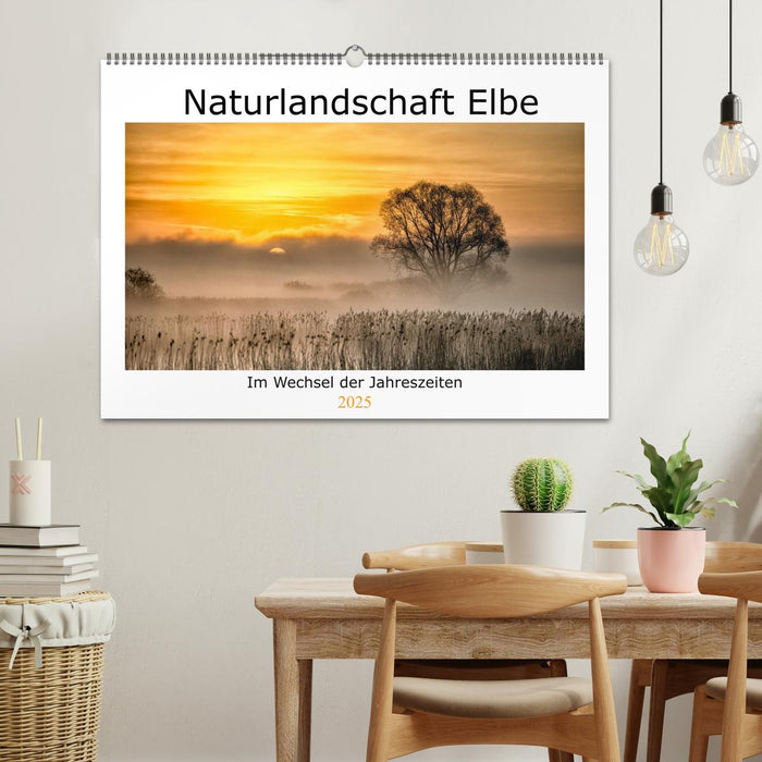 Naturlandschaft Elbe - Im Wechsel der Jahreszeiten (CALVENDO Wandkalender 2025)