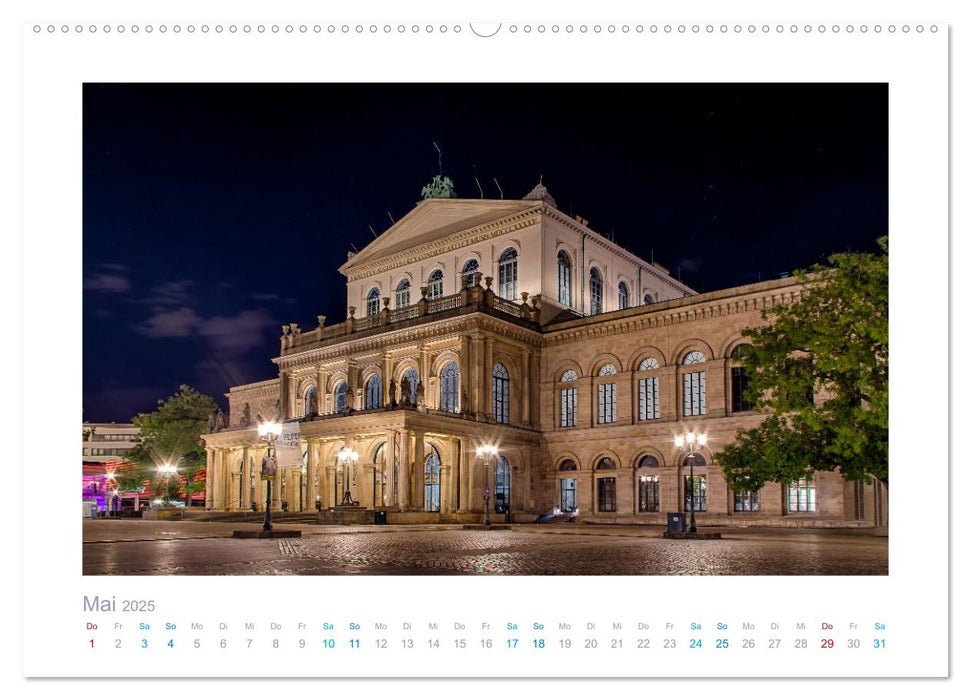 Nachtschwärmer Hannover (CALVENDO Premium Wandkalender 2025)