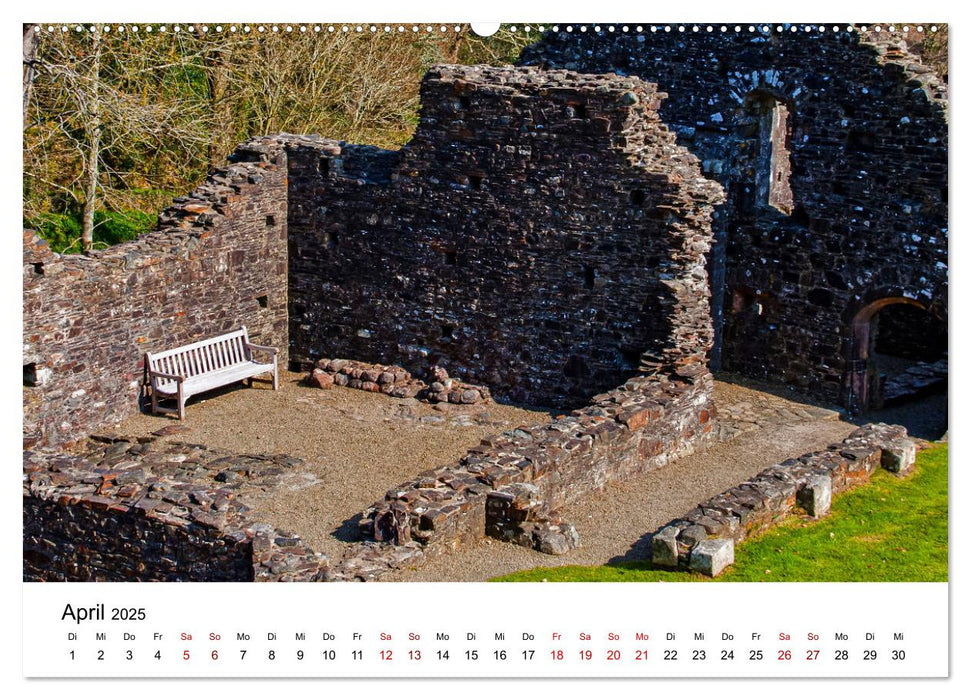 Bank mit Aussicht im Südwesten Englands (CALVENDO Wandkalender 2025)