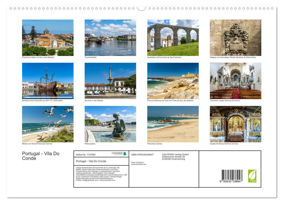 Portugal - Vila Do Conde (CALVENDO Premium Wandkalender 2025)