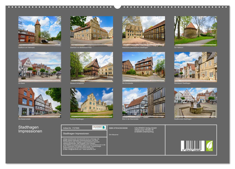 Stadthagen Impressionen (CALVENDO Premium Wandkalender 2025)