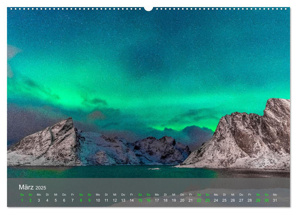 Naturwunder Polarlicht (CALVENDO Premium Wandkalender 2025)