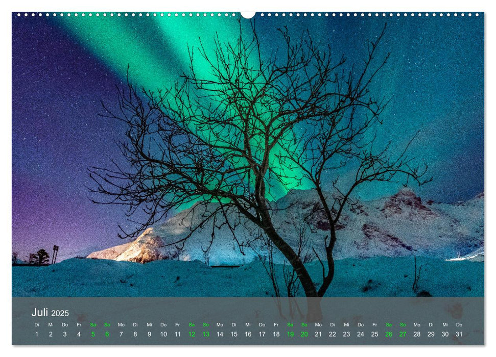 Naturwunder Polarlicht (CALVENDO Premium Wandkalender 2025)