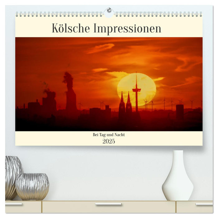 Kölsche Impressionen bei Tag und Nacht (CALVENDO Premium Wandkalender 2025)