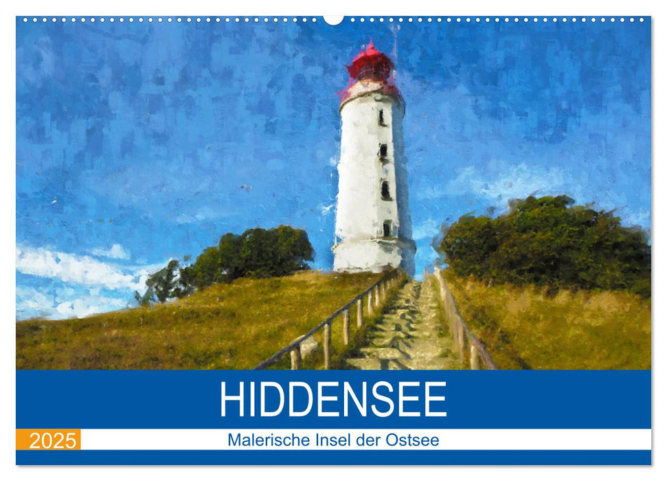 Hiddensee - Malerische Insel der Ostsee (CALVENDO Wandkalender 2025)