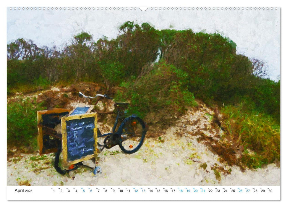 Hiddensee - Malerische Insel der Ostsee (CALVENDO Wandkalender 2025)