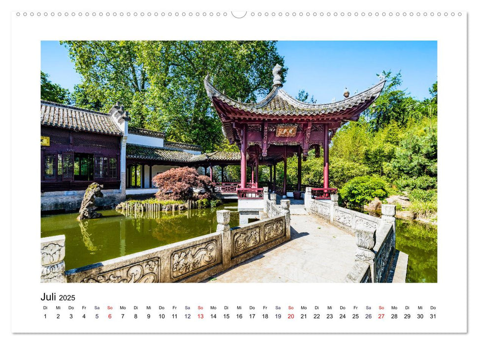 Frankfurt - Parks und Gärten (CALVENDO Premium Wandkalender 2025)