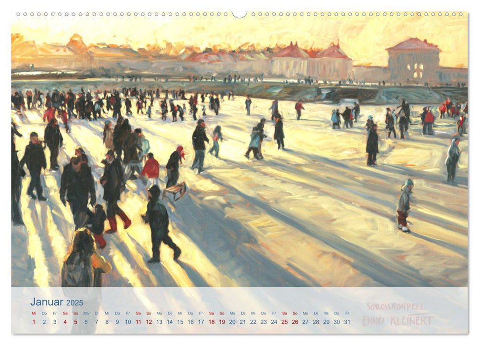 Skizzen aus München (CALVENDO Premium Wandkalender 2025)