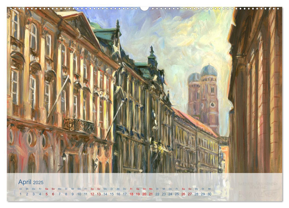 Skizzen aus München (CALVENDO Premium Wandkalender 2025)