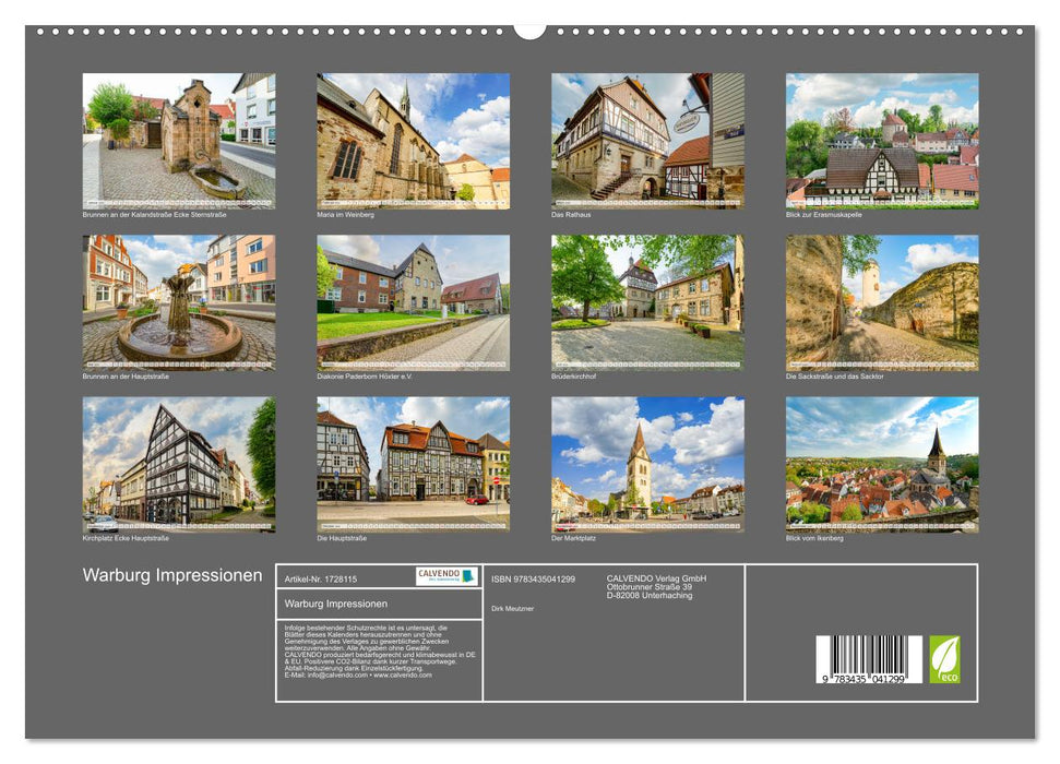 Warburg Impressionen (CALVENDO Premium Wandkalender 2025)