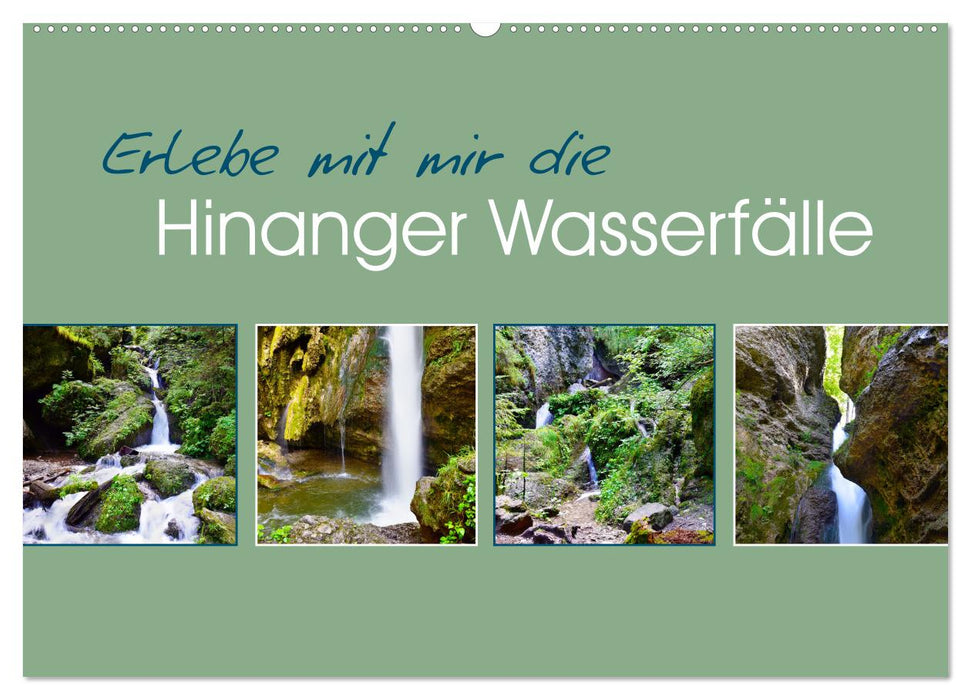 Erlebe mit mir die Hinanger Wasserfälle (CALVENDO Wandkalender 2025)