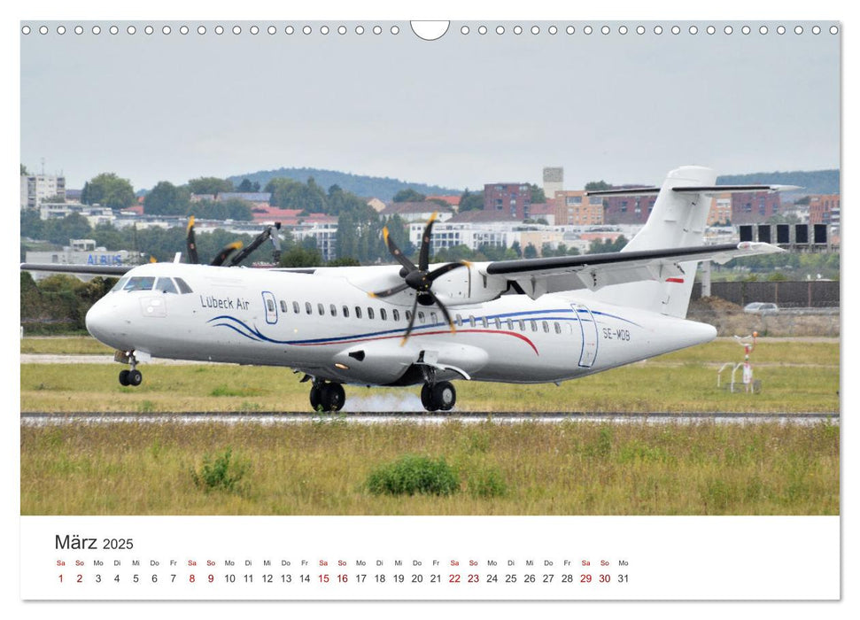 Ein Jahr am Flughafen Stuttgart (CALVENDO Wandkalender 2025)