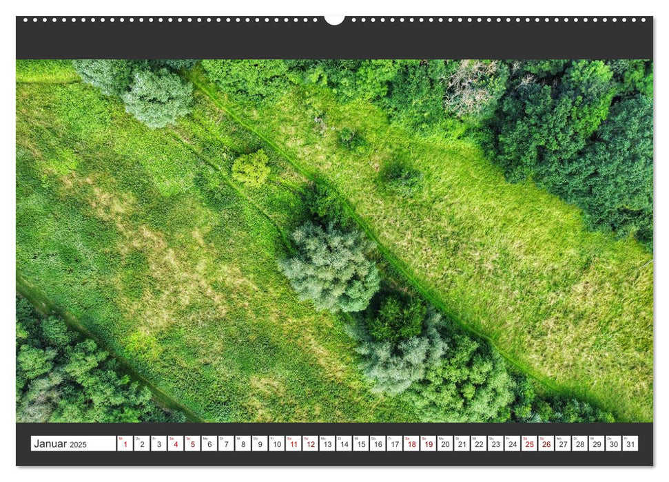 Die Natur von oben - aufgenommen über Deutschland (CALVENDO Wandkalender 2025)