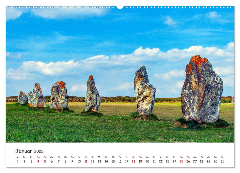 Magische Orte - Steinkreise, Dolmen, Megalithen (CALVENDO Premium Wandkalender 2025)