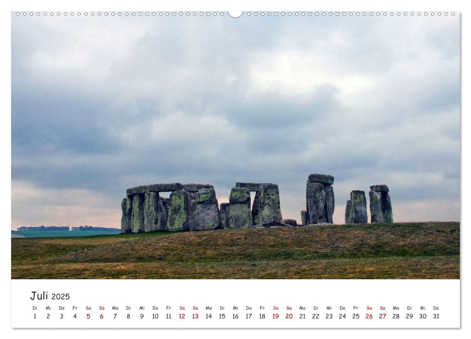 Magische Orte - Steinkreise, Dolmen, Megalithen (CALVENDO Premium Wandkalender 2025)