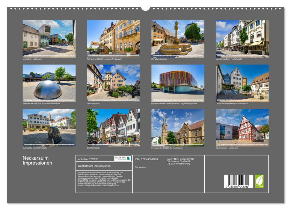 Neckarsulm Impressionen (CALVENDO Premium Wandkalender 2025)