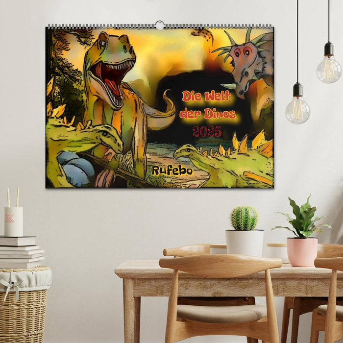 Die Welt der Dinos (CALVENDO Wandkalender 2025)