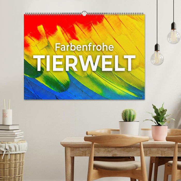 Farbenfrohe Tierwelt (CALVENDO Wandkalender 2025)